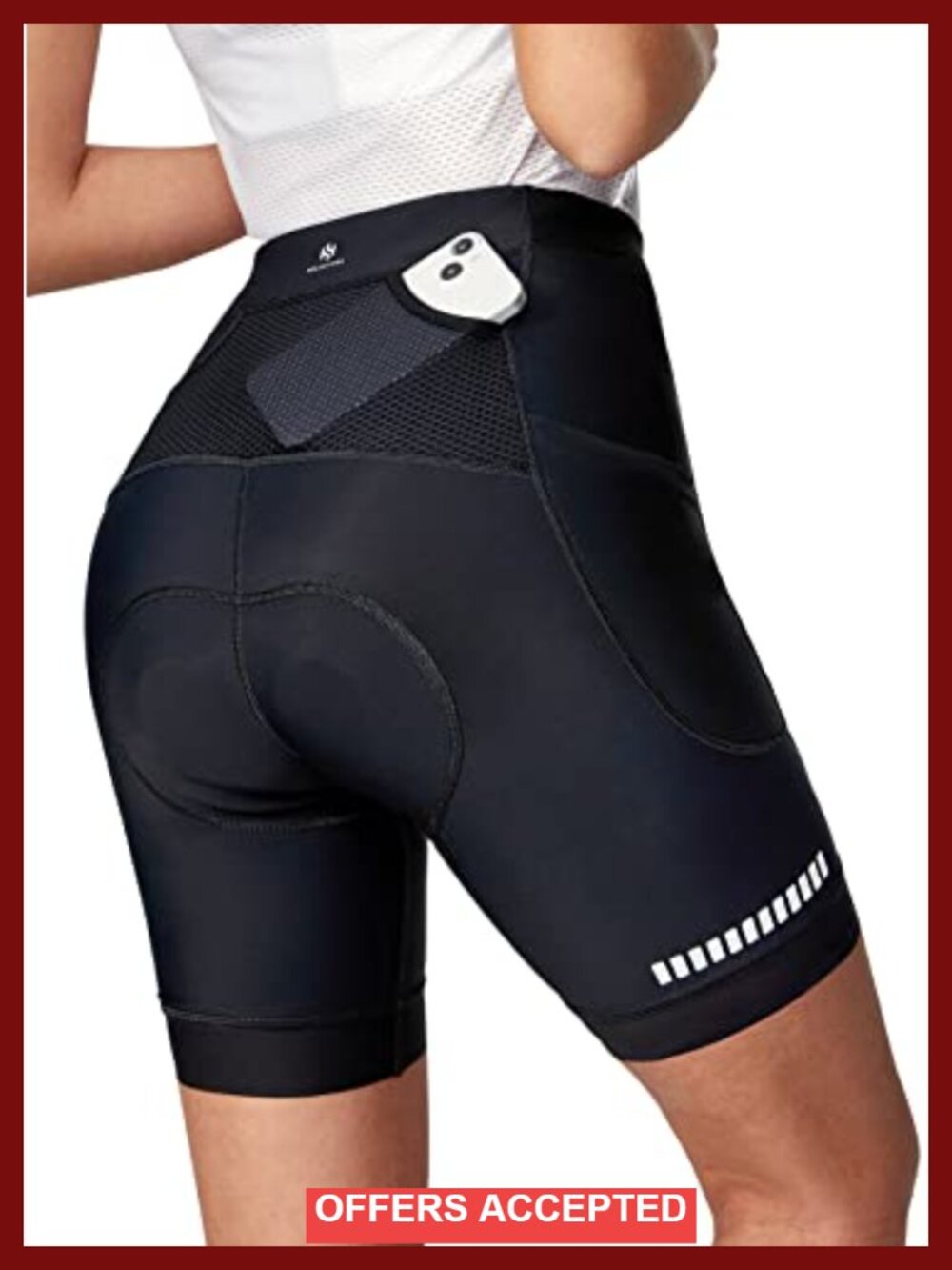 Women's 4D Gel Padded Bike Shorts with Pockets Cycling Shorts
